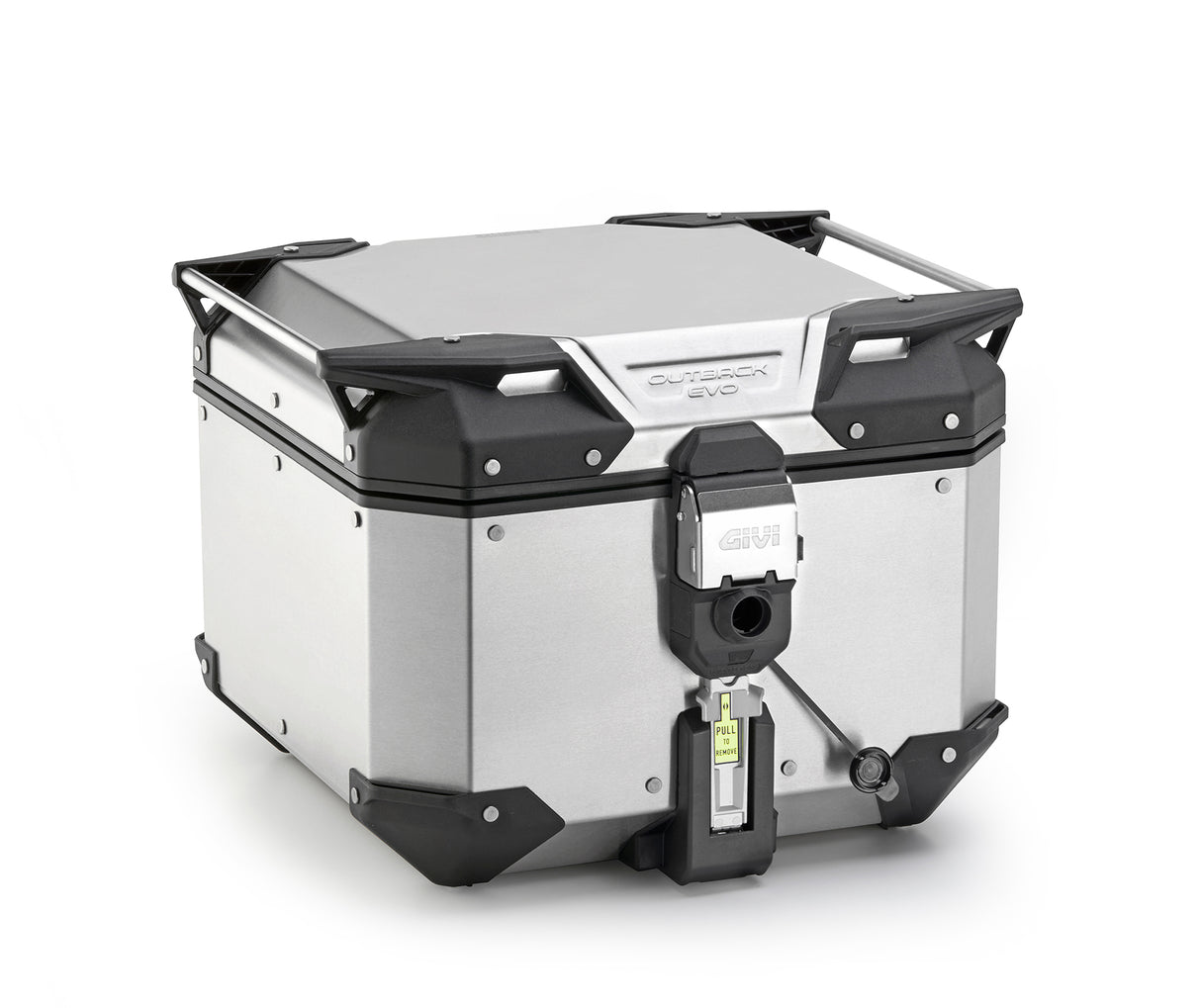 TOP CASE GIVI TREKKER OUTBACK EVO 42 EN ALUMINIUM ANODISÉ SMART SECURITY LOCK MONOKEY/ RGOBKEV42AA