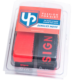 SANGLES TRANSPORT UP DESIGN NOIR-ROUGE / RU88SANGLENR