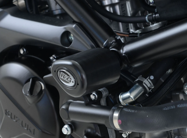 TAMPONS DE PROTECTION SUZUKI SV650 2017 À 2025-SV650X 2018 À 2024-SVF GLADIUS 650 2009 À 2015 AÉRO R&G RACING / RRCP0255BL