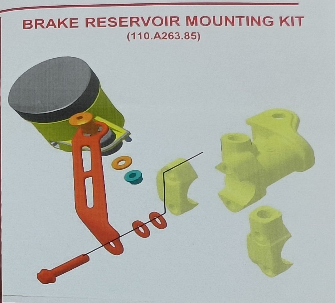 PATTE DE FIXATION BREMBO POUR BOCAL LIQUIDE DE FREIN MAÎTRE-CYLINDRE RADIAL OU AUTRES / RB01573337