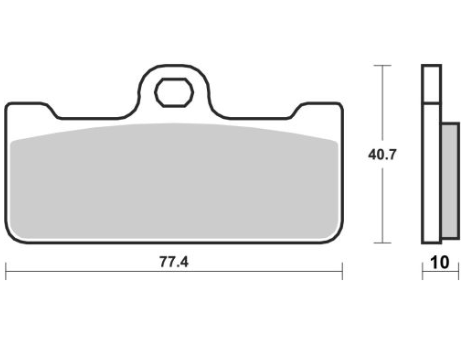 PLAQUETTES DE FREIN AVANT BREMBO RACING RC CARBONE CÉRAMIQUE POUR ÉTRIER TAILLÉ MASSE USAGE CIRCUIT UNIQUEMENT / 07BB11RC