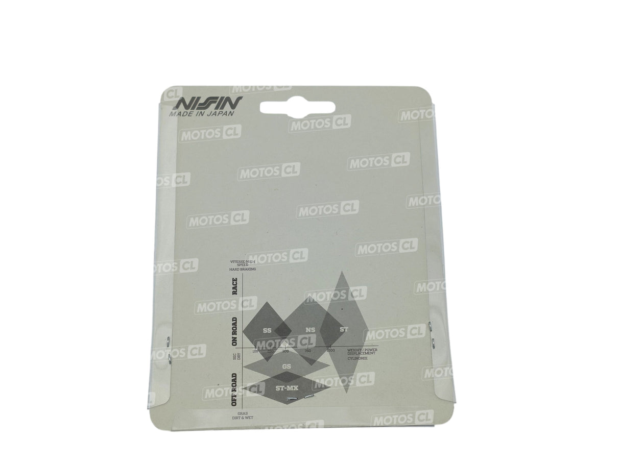 PLAQUETTES DE FREIN AVANT UTILISATION SPORT POUR ÉTRIER 6 PISTONS Ø30-25-22MM AXIAL ENTRAXE 90MM NISSIN / RN2P-243ST