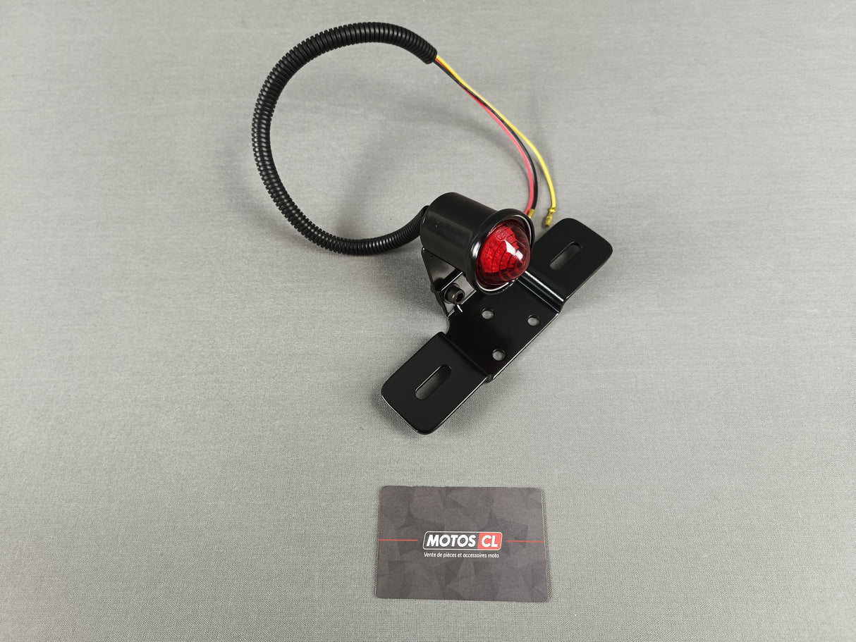FEU ARRIERE LEDS AVEC SUPPORT PLAQUE MODELE BOB / 030019