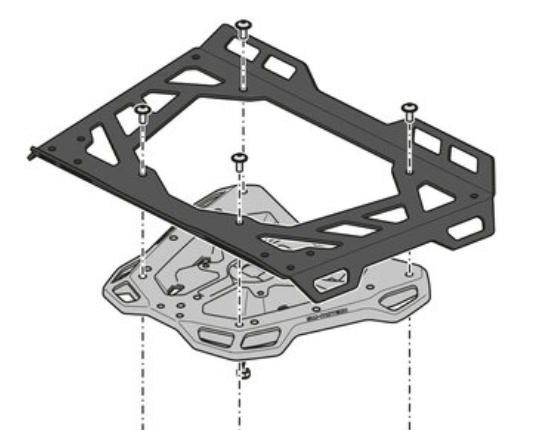 PORTE BAGAGES CB500X CB500F CBR500R SW MOTECH / RSGPT.01.373.16000/B