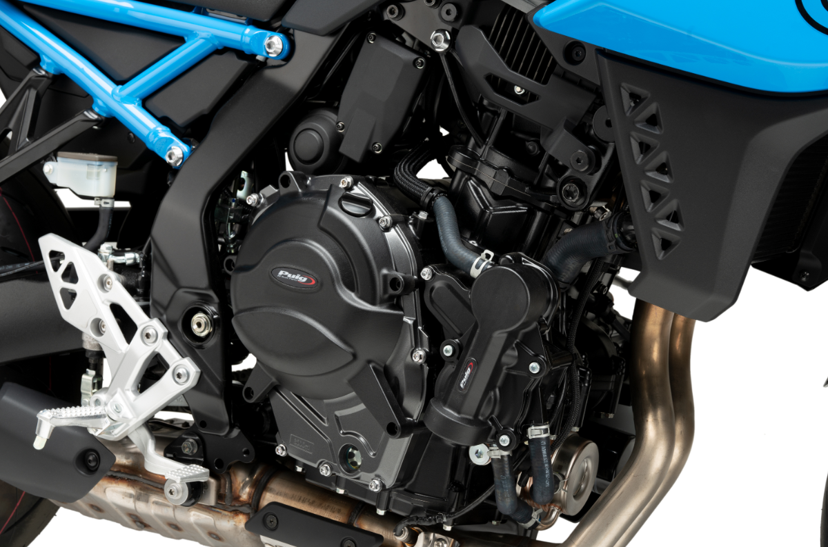 KIT PROTECTION CARTERS MOTEUR 3 PIÈCES À VISSER POUR SUZUKI GSX-8S V-STROM800 2023 À 2025 ET GSX-8R 2024 À 2025 PUIG / RP21663N