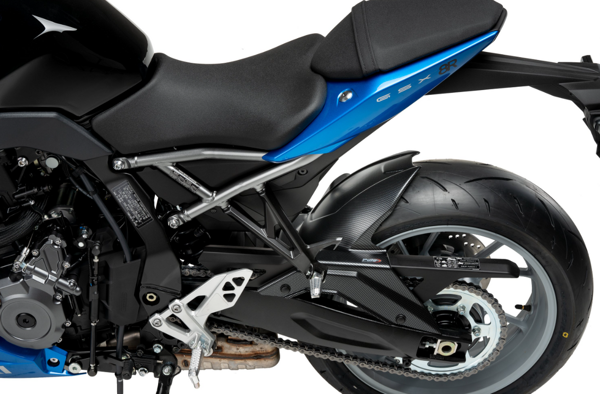 GARDE BOUE ARRIERE SUZUKI GSX-8S 2023 À 2025 ET GSX-8R 2024 À 2025 NOIR MAT PUIG / RP21699J