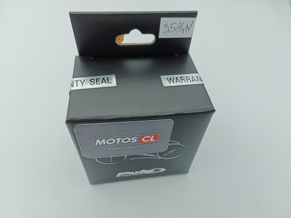 EMBOUT DE GUIDON KAWASAKI ALU PUIG NOIR POUR MONTAGE RÉTROVISEUR OU PROTECTION LEVIER / RP9584N