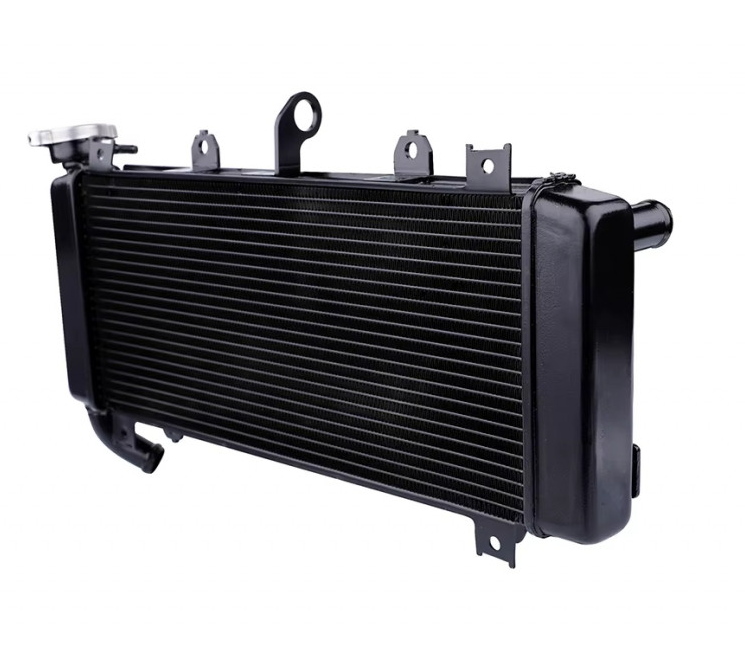 RADIATEUR D'EAU DE REMPLACEMENT EN ALUMINIUM TYPE ORIGINE POUR KAWASAKI Z650 ET NINJA650 2017 À 2024 BRAZOLINE / RBRA1255