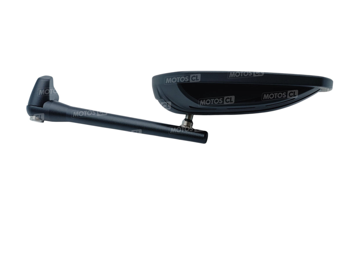 RÉTROVISEUR CHAFT DUTY NOIR HOMOLOGUÉ RÉGLABLE ET RÉVERSIBLE Ø10MM / RCIN111