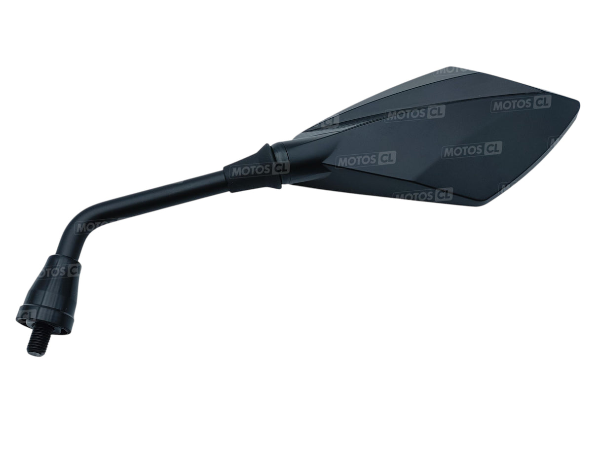 RÉTROVISEUR CHAFT GAUCHE VENTURA NOIR ET CARBONE HOMOLOGUÉ Ø10MM / RCIN1007