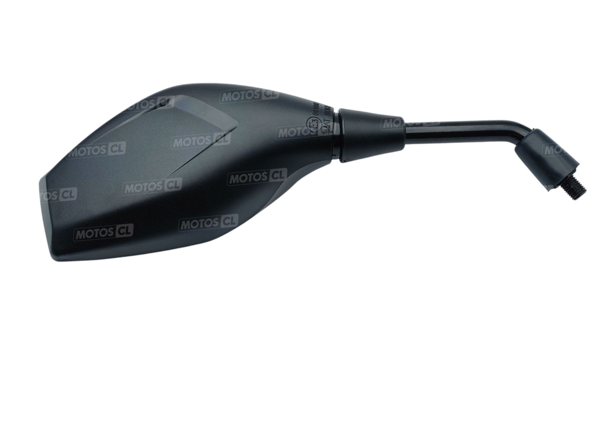 RÉTROVISEUR CHAFT DROIT SAFETY NOIR HOMOLOGUÉ Ø10MM / RCIN346