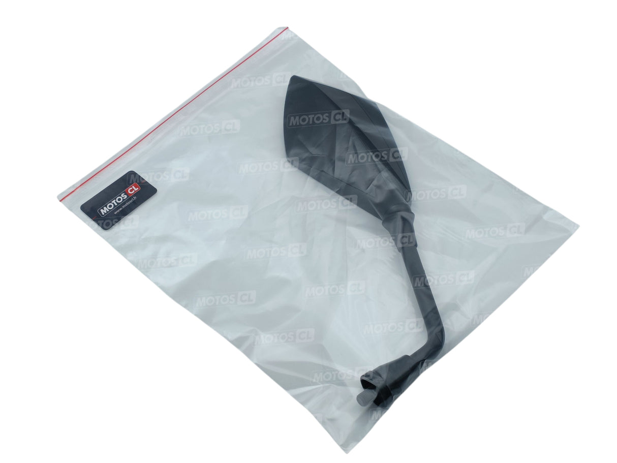 RÉTROVISEUR CHAFT DROIT VENTURA NOIR ET CARBONE HOMOLOGUÉ Ø10MM / RCIN1008