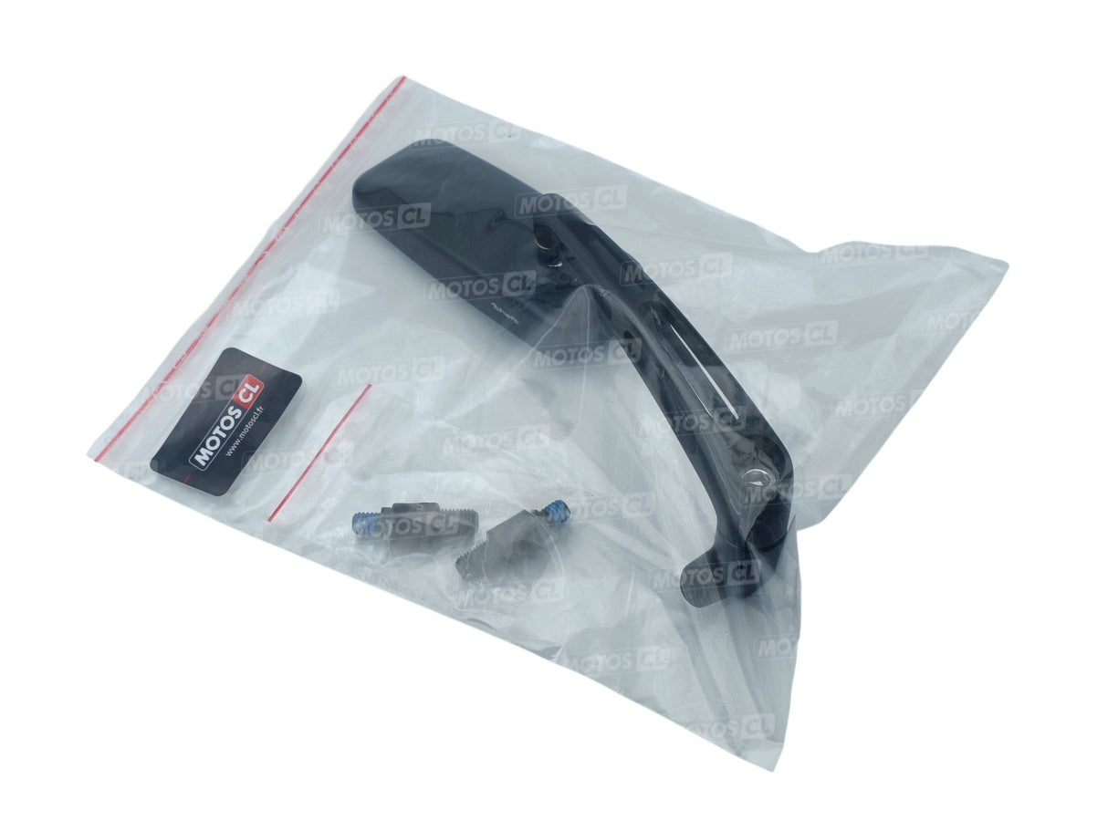 RÉTROVISEUR CHAFT DROIT SOFTY MX EN ALU NOIR RÉGLABLE Ø10MM / IN273