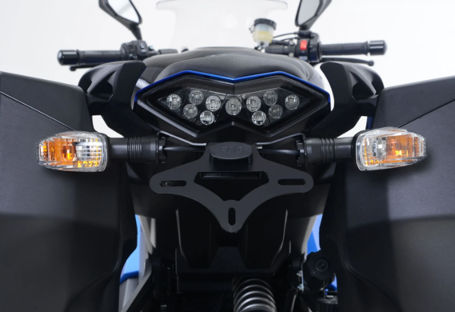 SUPPORT DE PLAQUE KAWASAKI Z1000SX 2014 À 2019 R&G RACING / RRLP0192BK