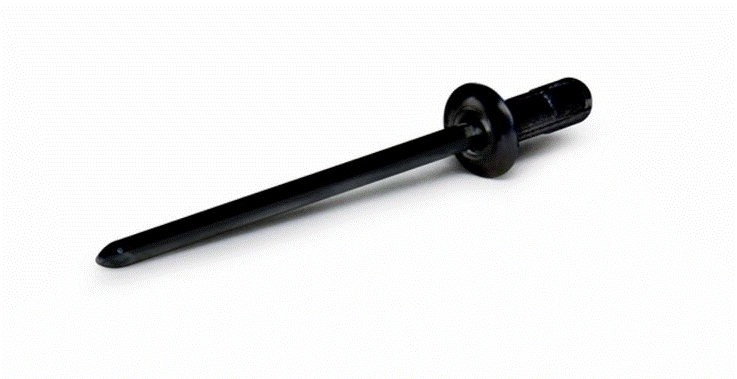 RIVET D'ÉCHAPPEMENT YOSHIMURA EN ALUMINIUM NOIR Ø3MM X 0,9MM POUR CASQUETTE OU PLAQUE DE SILENCIEUX / RYN-RIVETMG-BLK