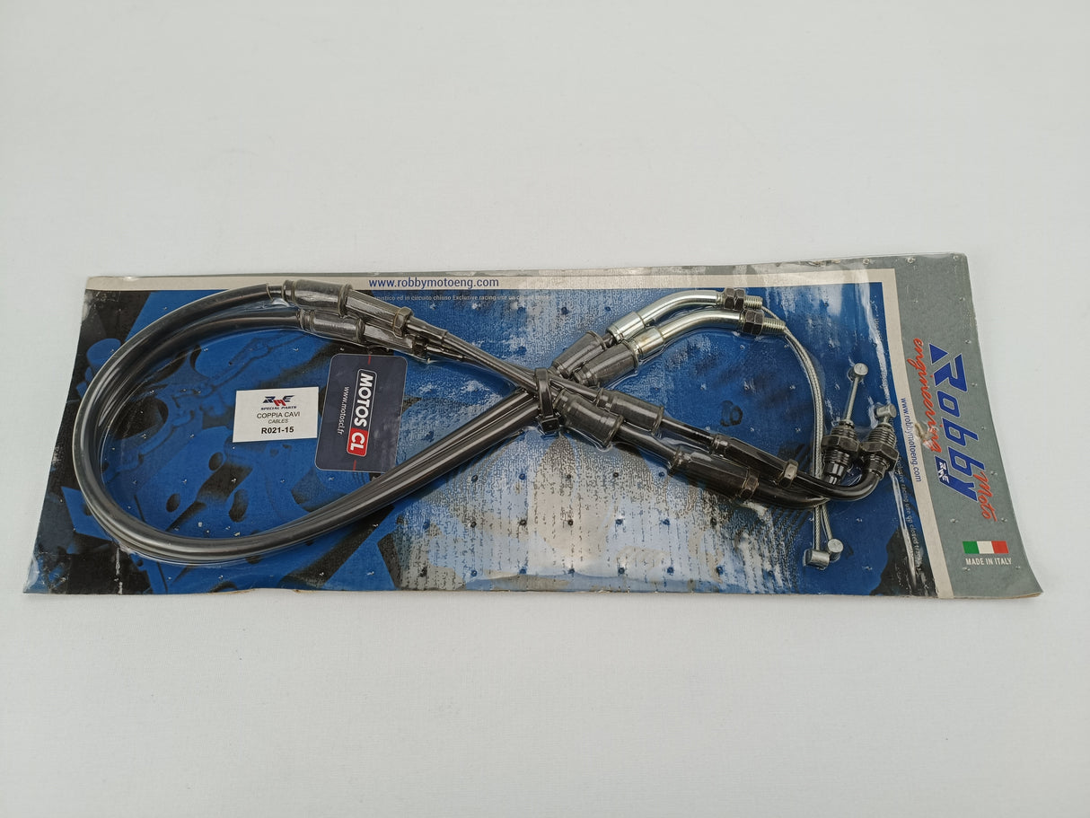 CABLES DE GAZ ROBBY POUR POIGNEE TIRAGE RAPIDE ZX10R ZX6RR 600-750GSXR / ROR021-15