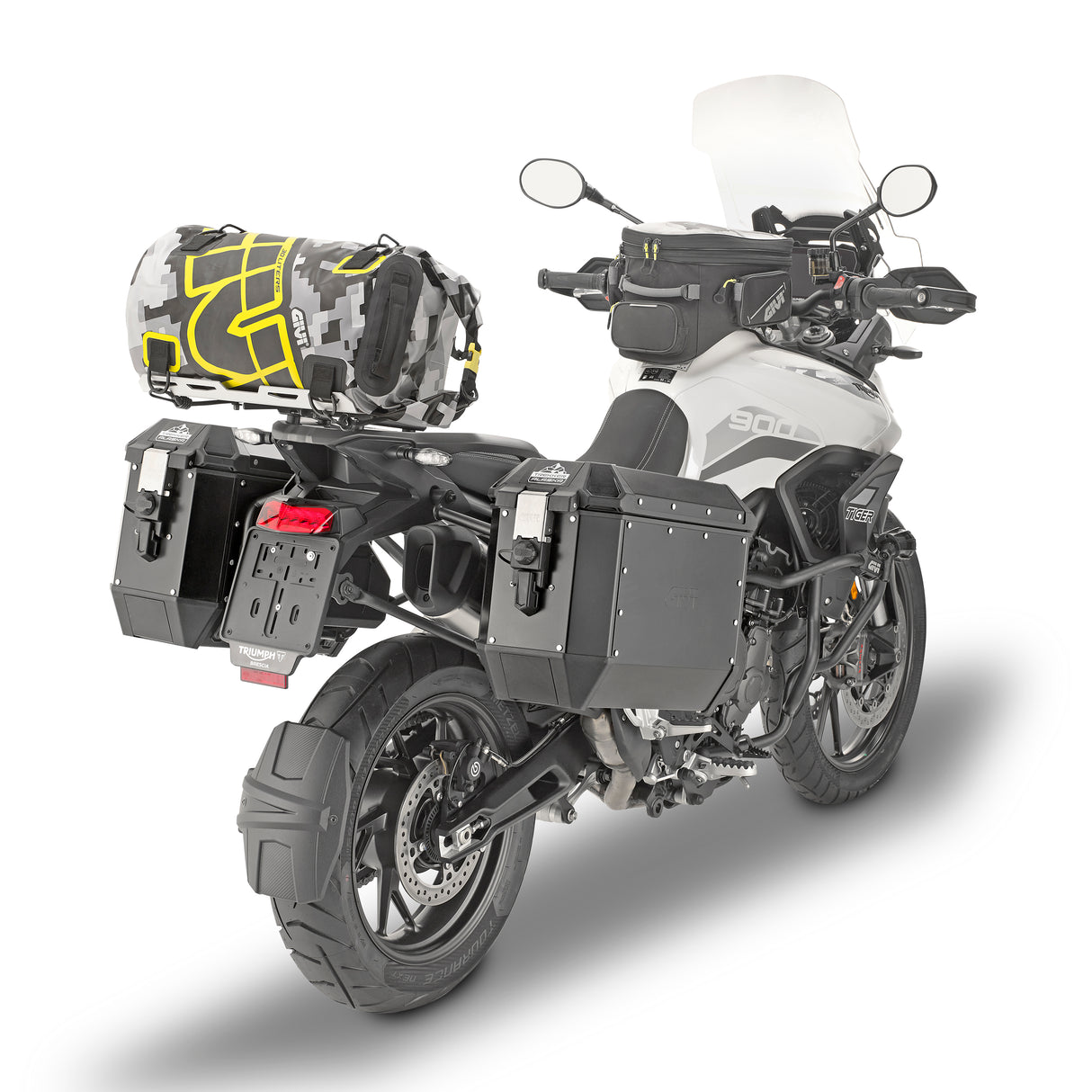 SAC ROULEAU ÉTANCHE GIVI EASY-T 30 LITRES CAMOUFLAGE GRIS ET JAUNE / RGEA114CM