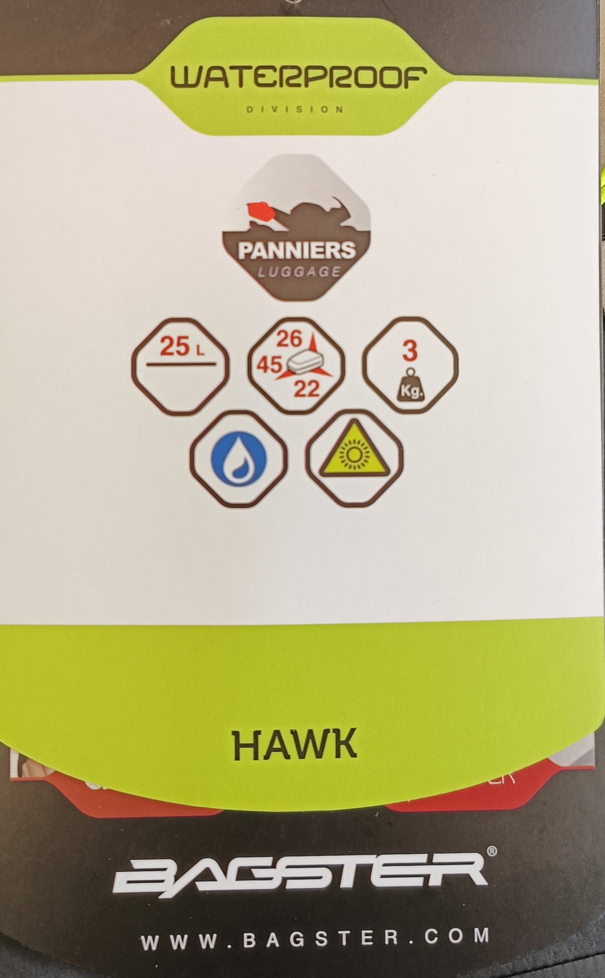 SACOCHES CAVALIERES ETANCHES BAGSTER HAWK / RBXSC090