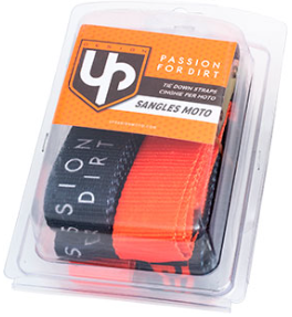 SANGLES TRANSPORT UP DESIGN NOIR-ORANGE / RU88SANGLENO