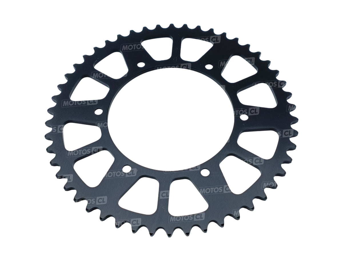 COURONNE SCAR ALUMINIUM ULTRA-LIGHT ANTI-BOUE SRS130 520 OFF ROAD 50 DENTS FANTIC-GASGAS-HONDA-RIEJU-YAMAHA / RSSRS130-50BK