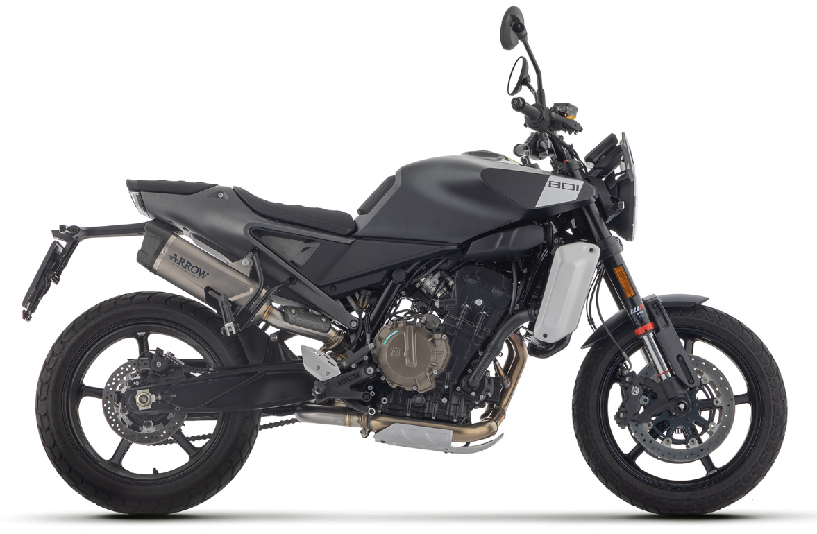 SILENCIEUX ARROW INDY RACE EVO TITANE EMBOUT CARBONE HOMOLOGUÉ SVARTPILEN 2024 À 2025 HUSQVARNA / RA71975PK