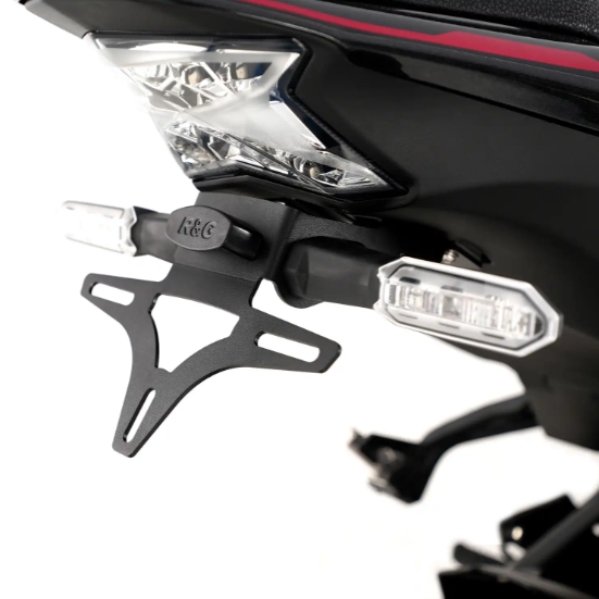 SUPPORT DE PLAQUE KAWASAKI Z900 2017 À 2024-Z H2 2020 À 2024 R&G RACING / RRLP0360BK