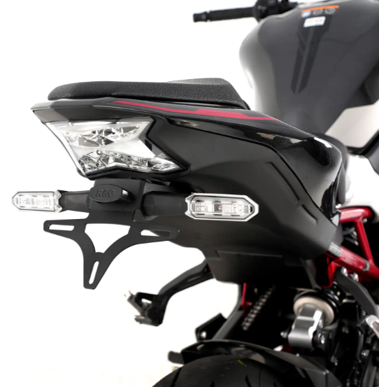 SUPPORT DE PLAQUE KAWASAKI Z900 2017 À 2024-Z H2 2020 À 2024 R&G RACING / RRLP0360BK