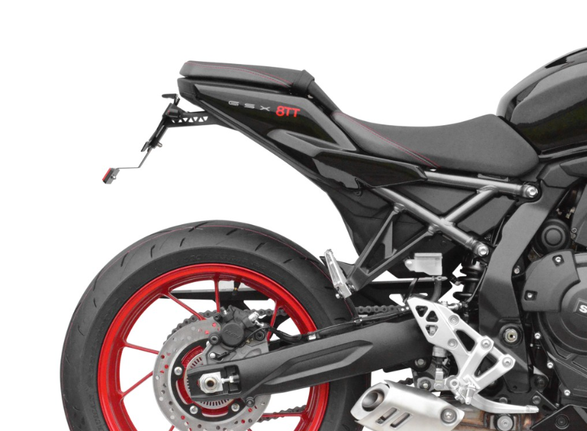 SUPPORT DE PLAQUE SUZUKI GSX-8T ET GSX-8TT 2026 TOP BLOCK / RTSPES49