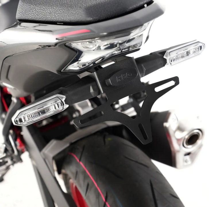SUPPORT DE PLAQUE KAWASAKI Z900 2017 À 2024-Z H2 2020 À 2024 R&G RACING / RRLP0360BK