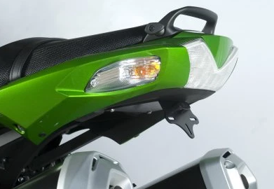 SUPPORT DE PLAQUE KAWASAKI ZZR1400 2006 À 2020 R&G RACING / RRLP0037BK