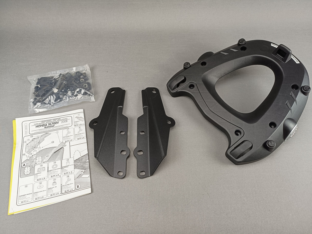 SUPPORT TOP CASE GIVI MONOKEY 700 TRANSALP 2008 À 2013 HONDA / RGE225