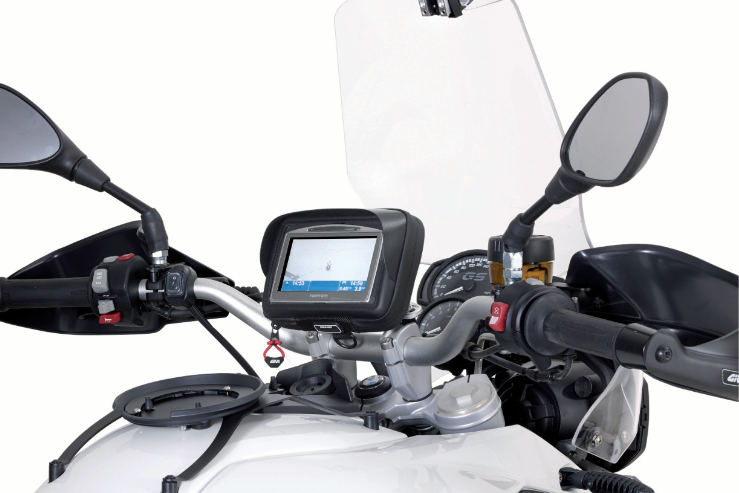 SUPPORT UNIVERSEL GIVI SMART MOUNT ALU POUR SACOCHE TELEPHONE OU GPS POUR MILIEU DE GUIDON / RGS901A