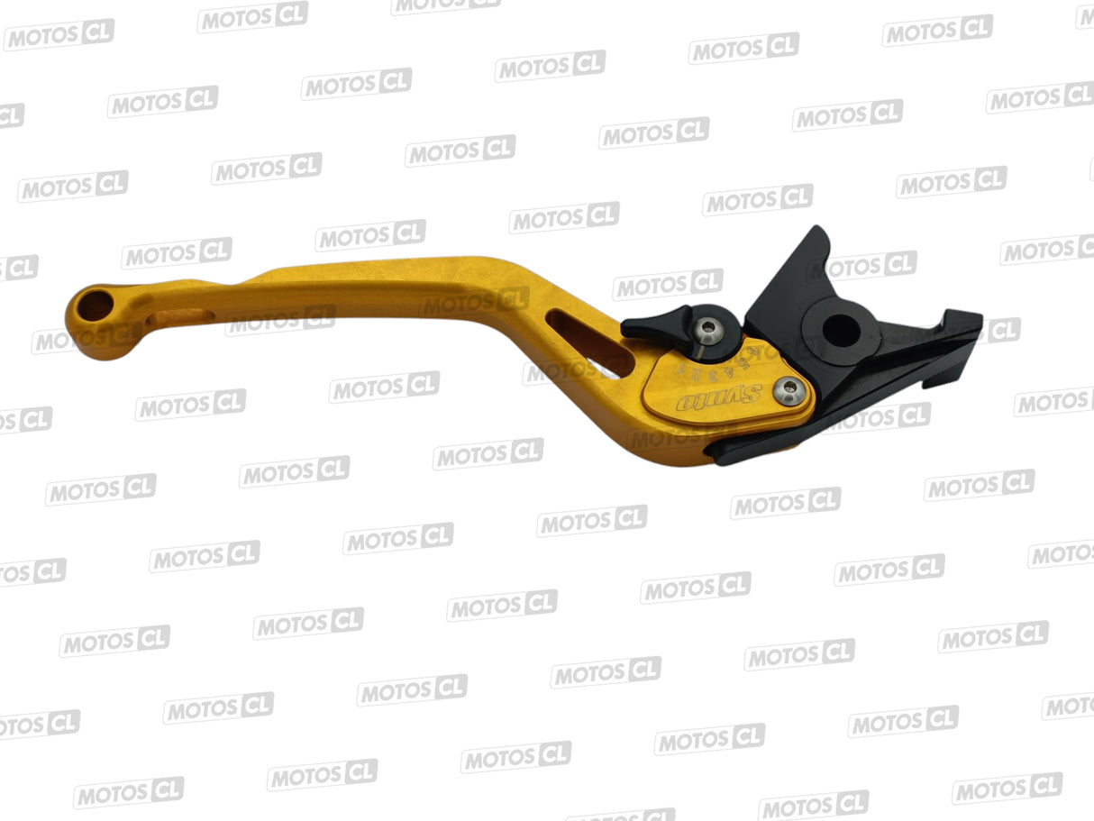 LEVIER DE FREIN SYNTO ABM (BH14) EN ALUMINIUM USINÉ CNC LONG OR RÉGLABLE HOMOLOGUÉ BUELL-KAWASAKI-MZ-SUZUKI-TRIUMPH-YAMAHA / RA100989-H12-V15