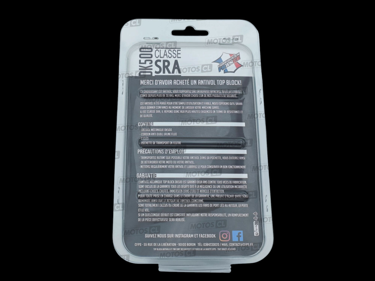 BLOQUE DISQUE Ø14MM TOP BLOCK CLASSE SRA / RTDK500V2-GRIS