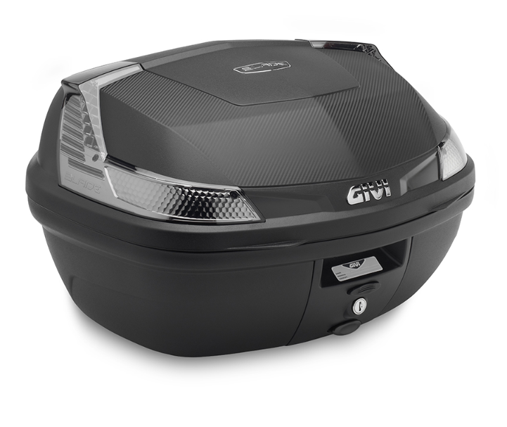 TOP CASE GIVI MONOLOCK B47 BLADE CATADIOPTRES FUMÉ AVEC PLATINE / RGB47NTML