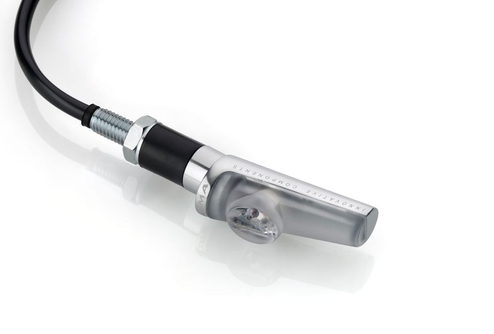 CLIGNOTANT RIZOMA LED TRACK77 HOMOLOGUÉ ANODISÉ GRIS ALU / FR023A