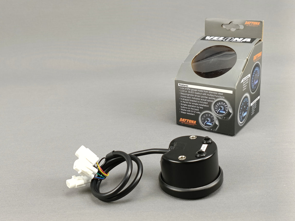 COMMODO 2 BOUTONS NOIR POUR COMPTEUR ET COMPTE TOUR DAYTONA / 87047