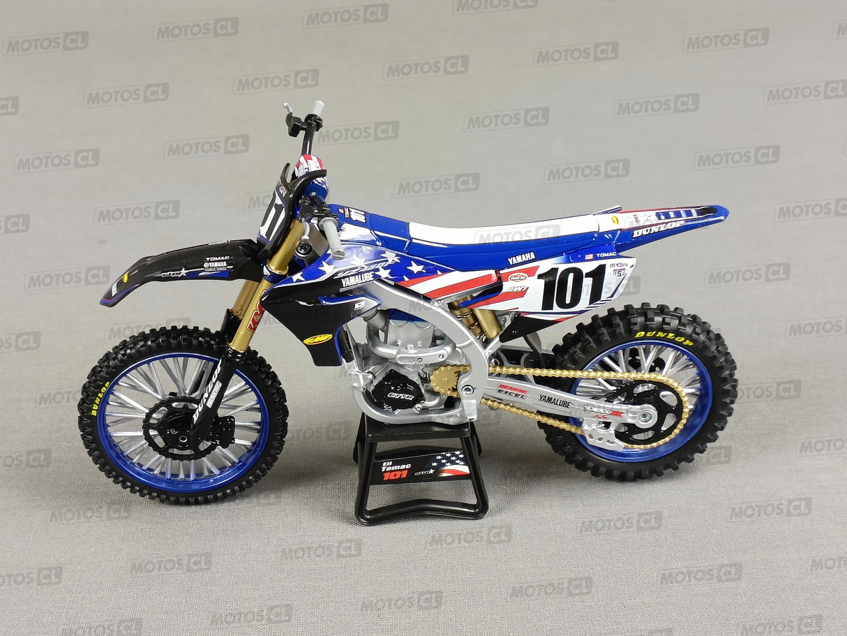 MINIATURE MOTOCROSS YAMAHA STAR RACING TEAM YZF450 N°101 NATION 2022 ELI TOMAC 1/12ÈME / RN085-58423