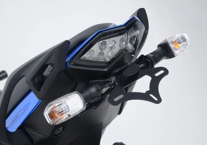 SUPPORT DE PLAQUE KAWASAKI Z1000SX 2014 À 2019 R&G RACING / RRLP0192BK