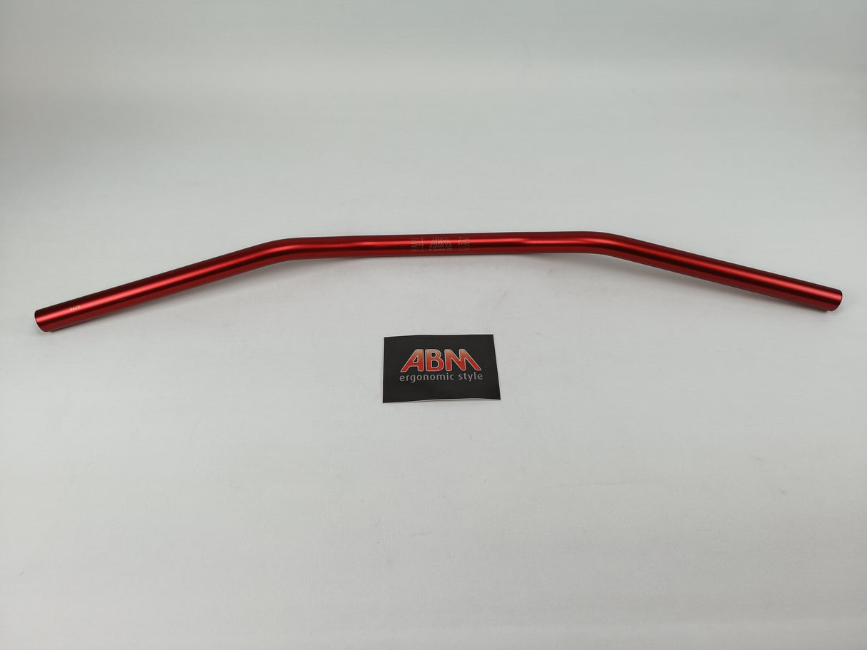 GUIDON ABM STREETBIKE 0239 DIAMÈTRE 22MM ALUMINIUM ANODISÉ ROUGE HOMOLOGUÉ / 100766-F17