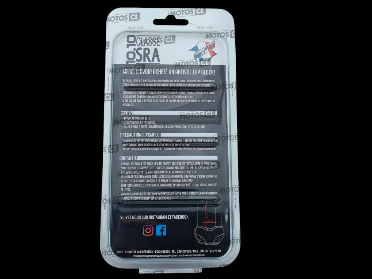 BLOQUE DISQUE "MINI U" 1010 Ø16MM TOP BLOCK CLASSE SRA / RT1010