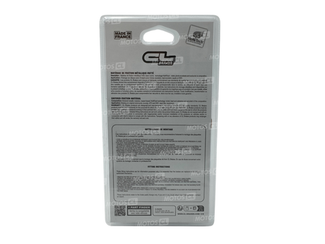 PLAQUETTES DE FREIN AVANT CL BRAKES MÉTAL FRITTÉ BMW-CAGIVA-HONDA-KAWASAKI-KYMCO-SUZUKI-TRIUMPH-VOGE-ZONTES / RC2256A3+