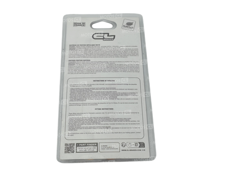 PLAQUETTES DE FREIN AVANT CL BRAKES MÉTAL FRITTÉ SPORT BUELL-KAWASAKI-MV AGUSTA ET ÉTRIER 6 PISTONS NISSIN Ø30-25-22MM AXIAL ENTRAXE 90MM / RN2899SBK5