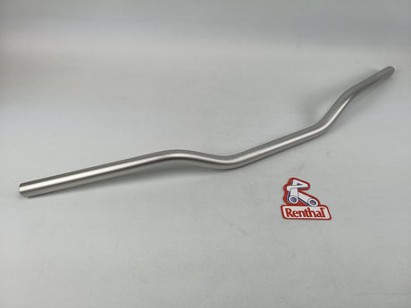 GUIDON RENTHAL 749 ROAD WIDE DIAMÈTRE 22MM ALUMINIUM ANODISÉ LOGO GRIS / 749-02-SI