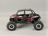 MINIATURE SSV POLARIS RZR XP900 2 ROUGE 1/18ÈME / RN085-57976R