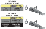 SILENCIEUX ARROW PRO RACE EMBOUT TITANE ZX-10R ET ZX-10RR 2021-2024 / 71928PR