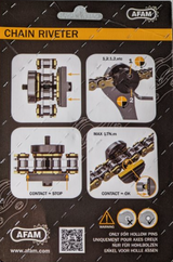 RIVE CHAINE DE TRANSMISSION AFAM POUR 520 525 530 AVEC AXE CREUX / EASY RIV 5