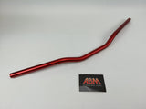 GUIDON ABM STREETBIKE 0239 DIAMÈTRE 22MM ALUMINIUM ANODISÉ ROUGE HOMOLOGUÉ / 100766-F17