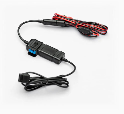 ADAPTATEUR INTELLIGENT ÉTANCHE 12V VERS USB QUAD LOCK® POUR MOTO ET CHARGEUR DE TÉLÉPHONE INDUCTION À TÊTE DE CHARGE SANS FIL / QLA-PBX