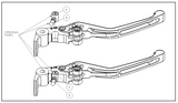 ADAPTATEUR LEVIER DE FREIN PUIG 2.0 ET 3.0 EN ALU TAILLÉ MASSE POUR HONDA / RP21383N